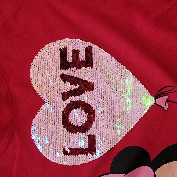Minnie Mouse Reversible Sequins  tshirt - Picture 3 of 7